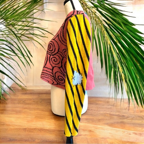 DISNEY’S The Nightmare Before Christmas Sally-Inspired Patchwork Sweater - Small - Picture 4 of 15